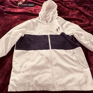 LG White Mesh Hooded Jacket